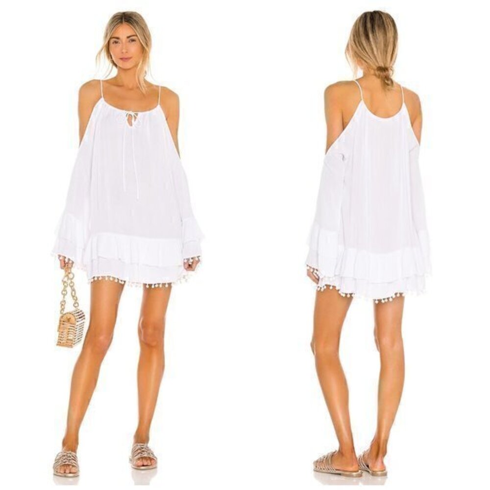 Lovers and Friends Tropical Oasis Tunic Dress White Size S
